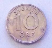 Лот: 25193049. Фото: 2. Швеция 10 эре 1947 Густав V последний... Монеты