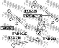 Лот: 25870341. Фото: 2. Сайлентблок заднего поперечного... Автозапчасти