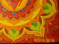 Лот: 9866355. Фото: 2. Мандала на холсте "Манипура" 40Х40см. Изобразительное искусство