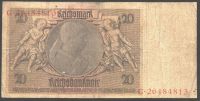 Лот: 3211022. Фото: 2. 20 марок * германия * 1929 год... Банкноты