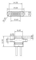 Лот: 24387326. Фото: 3. USB-C Type-C гнездо разъем встраиваемый... Красноярск