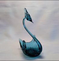 Лот: 25896002. Фото: 2. Винтажный лебедь/конфетница, купоросное... Антиквариат