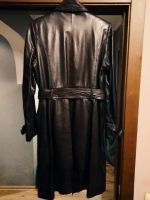Лот: 10229729. Фото: 2. Крутое кожаное пальто-плащ. Женская одежда