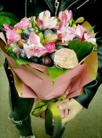 Лот: 14573015. Фото: 2. Фруктовый сьедобный букет. Цветы, букеты