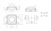 Лот: 20529683. Фото: 3. Кнопка SMD 3*3*1.5 мм. Красноярск