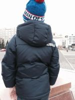 Лот: 4696979. Фото: 3. Финский пуховик с шапкой на мальчика... Дети растут