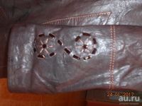 Лот: 8930003. Фото: 3. Плащ-пальто кожаный женский. Новый... Одежда, обувь, галантерея