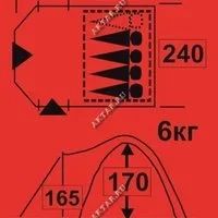 Лот: 2521605. Фото: 2. Палатка 4-5 места, 2 слоя. Водонепроницаемая... Туризм