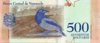 Лот: 19488826. Фото: 2. 500 боливар 2018 год. Венесуэла... Банкноты