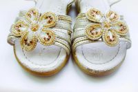 Лот: 7645927. Фото: 2. Сандали золотого цвета, 15,5 см... Обувь