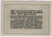 Лот: 1419734. Фото: 2. Австрия. Нотгельд. 40 геллер 1920г... Банкноты