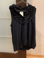 Лот: 14580697. Фото: 2. Чёрная блузка с волнистым воротником... Женская одежда