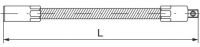 Лот: 6964674. Фото: 2. Удлинитель гибкий 1/4" х 145 мм... Инструмент