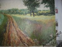 Лот: 6060698. Фото: 2. Пейзаж R.RIER масло холст 1960-е... Картины, панно