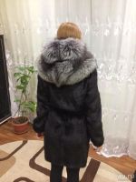 Лот: 8699290. Фото: 2. Шубка норковая, с капюшоном из... Женская одежда