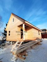 Лот: 16972969. Фото: 6. Дом 6х8 из бруса 150х180 на свайном...