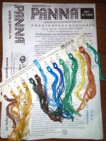 Лот: 9055074. Фото: 3. Остатки от набора для вышивки... Красноярск