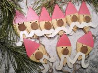 Лот: 24692955. Фото: 2. Усатики - новогодние ёлочные украшения... Скульптура, резьба