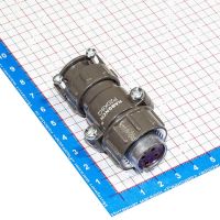 Лот: 25884481. Фото: 2. P20K6Q розеточный штеккер на кабель... Радиодетали  (электронные компоненты)