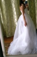 Лот: 11464552. Фото: 2. Свадебное платье со шлейфом 38... Свадебная мода