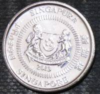 Лот: 13879576. Фото: 2. Экзотика с рубля (18644) Сингапур. Монеты