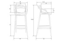 Лот: 23904261. Фото: 7. Стул барный DOBRIN Masters Bar