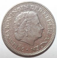 Лот: 10127162. Фото: 2. 1 гульден 1971 год. Нидерланды. Монеты