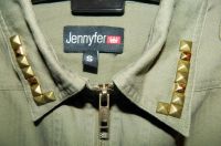 Лот: 3942916. Фото: 3. Куртка тканевая Jennyfer с шипами... Одежда, обувь, галантерея