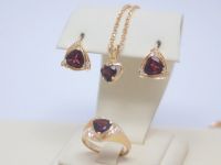 Лот: 14231691. Фото: 5. ЗОЛОТЫЕ СЕРЬГИ С ГРАНАТОМ 4,77...