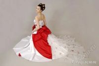 Лот: 1247402. Фото: 2. красное свадебное платье. Свадебная мода