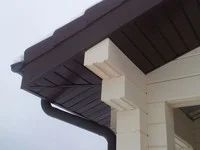 Лот: 5312383. Фото: 2. Софит темно-коричневый перфорированный... Строительные материалы