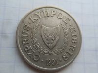 Лот: 21180865. Фото: 2. Кипр 10 центов 1991. Монеты