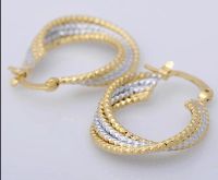 Лот: 3853616. Фото: 2. серьги Gorgeous 14K Solid Yellow... Ювелирные изделия, бижутерия, часы