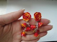 Лот: 412287. Фото: 3. Изделия из полимерной глины,серьги... Красноярск