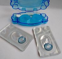 Лот: 11973085. Фото: 4. Синие линзы с эффектом увеличения... Красноярск