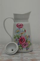 Лот: 3646746. Фото: 2. Кувшин фарфор с крышкой. Посуда, кухонная утварь