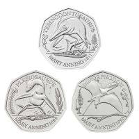 Лот: 17778294. Фото: 2. Набор 3*50 пенсов 2021 г. Великобритания... Монеты