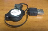 Лот: 3739704. Фото: 2. Кабель-рулетка USB-miniUSB 70см. Аксессуары