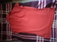 Лот: 20565531. Фото: 3. Женская оранжевая футболка(размер... Одежда, обувь, галантерея