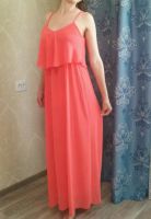 Лот: 8696067. Фото: 3. Платье коралловый цвет. Много... Одежда, обувь, галантерея