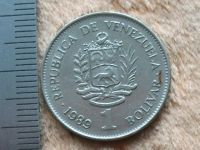 Лот: 9694690. Фото: 3. Монета 1 боливар Венесуэла 1989... Коллекционирование, моделизм