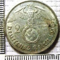 Лот: 3092209. Фото: 2. 2 марки 1939 г. Германия. На смерть... Монеты