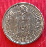 Лот: 1588274. Фото: 2. (№643/LF) 5 эскудо 1990 (Португалия... Монеты
