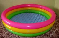 Лот: 321148. Фото: 2. Надувной бассейн разноцветный. Для дачи, дома, огорода, бани, парка
