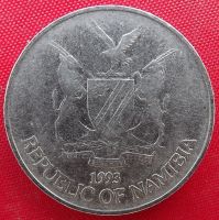 Лот: 2364499. Фото: 2. (№1948/LF) 50 центов 1993 (Намибия... Монеты