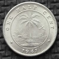 Лот: 9907273. Фото: 4. Либерия полцента 1941г = АНЦ из... Красноярск