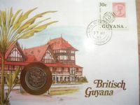 Лот: 10064606. Фото: 9. Монета 25 цент Британская Гайана...