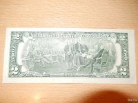 Лот: 7359823. Фото: 2. Легендарная банкнота США - Два... Банкноты
