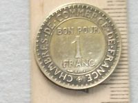 Лот: 15925049. Фото: 3. Монета 1 франк один Франция 1921... Коллекционирование, моделизм
