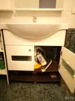 Лот: 9911023. Фото: 3. Тумба с раковиной 80см, шкафчик... Красноярск